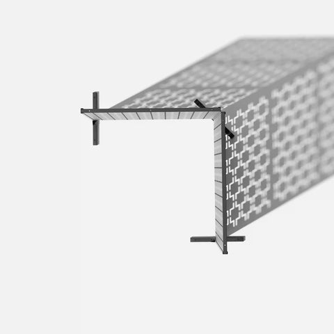 corten quadra privacy screen set