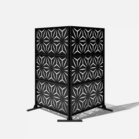 corten star privacy screen set