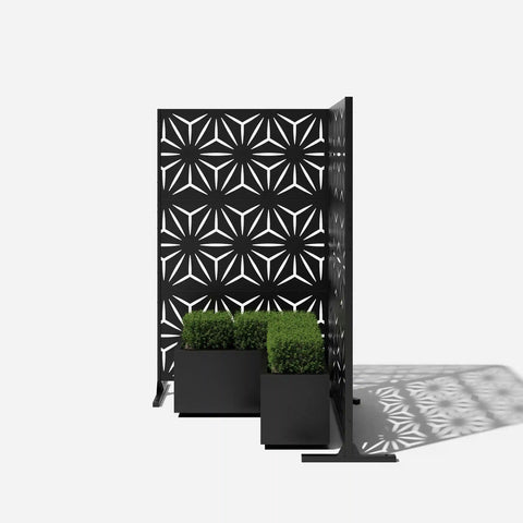 corten star privacy screen set