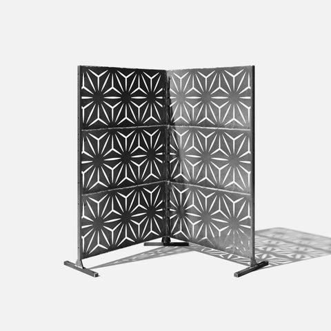 corten star privacy screen set