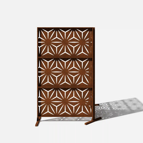 corten star privacy screen set