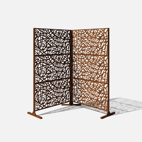 corten web privacy screen set
