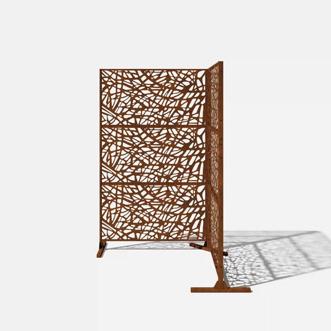corten web privacy screen set