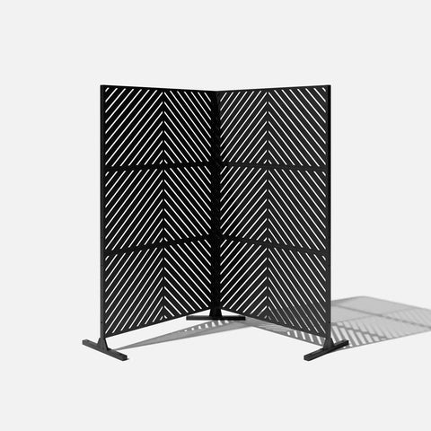 corten arrow privacy screen set