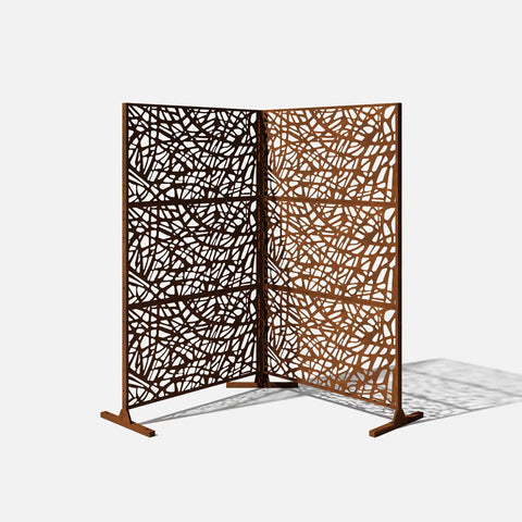 corten web privacy screen set