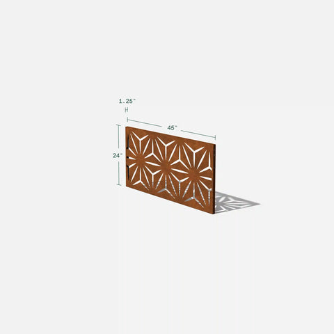 corten star privacy screen set