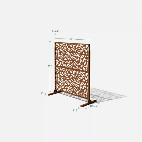 corten web privacy screen set