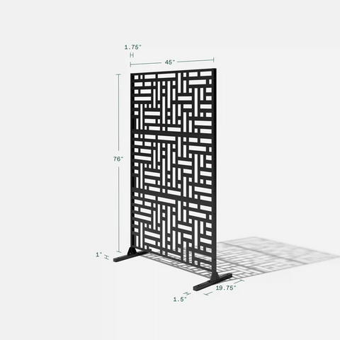 corten blocks privacy screen set