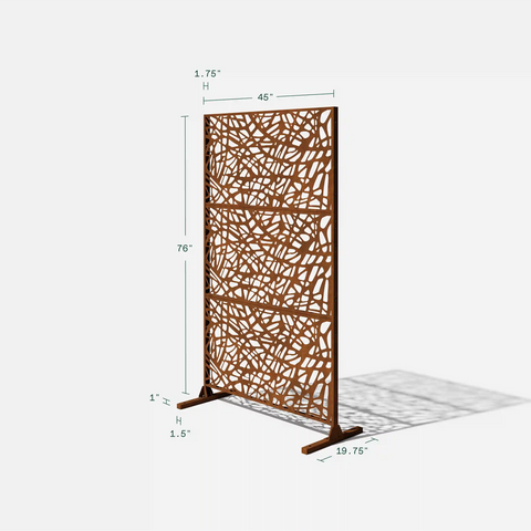 corten web privacy screen set