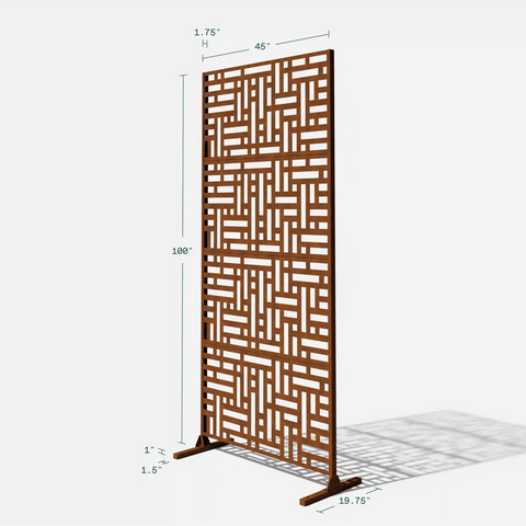 blocks privacy screen set
