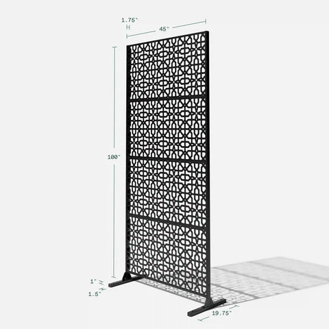corten parilla privacy screen set