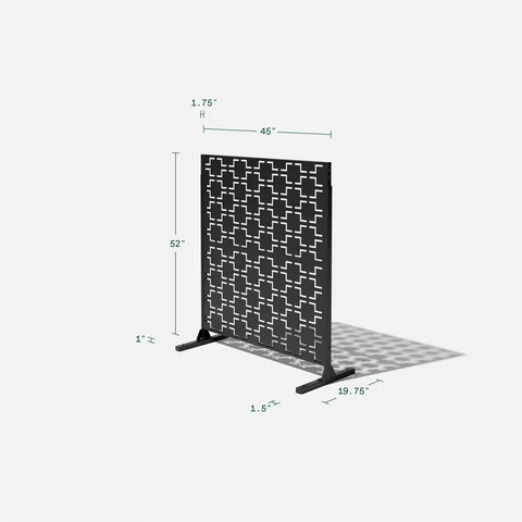 corten quadra privacy screen set
