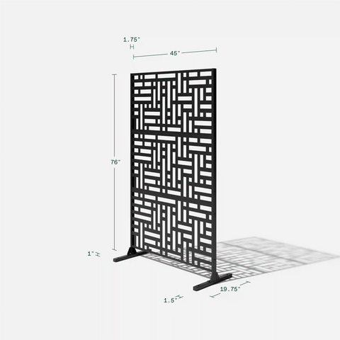 corten blocks privacy screen set