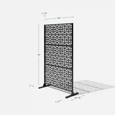 corten parilla privacy screen set