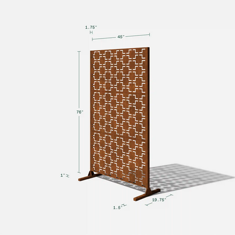 corten long box planter