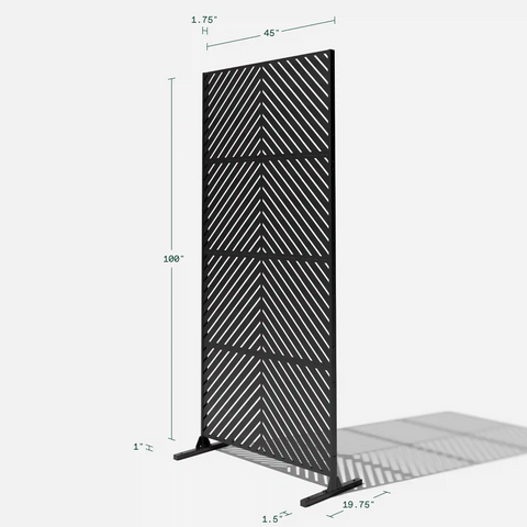 corten arrow privacy screen set