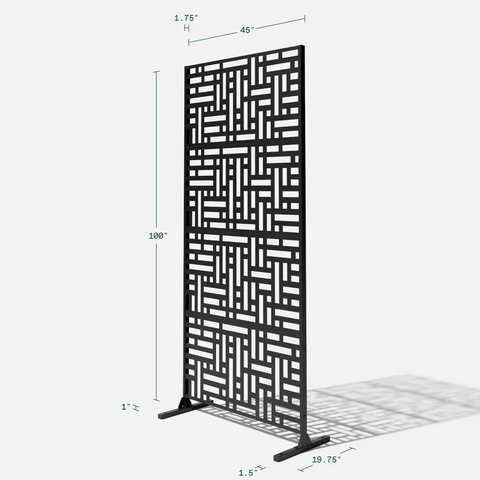 blocks privacy screen set