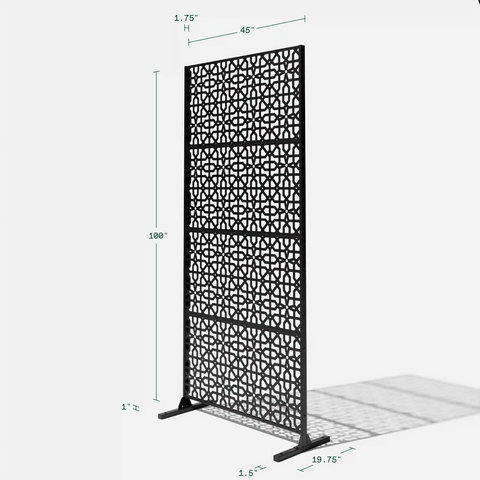 corten parilla privacy screen set