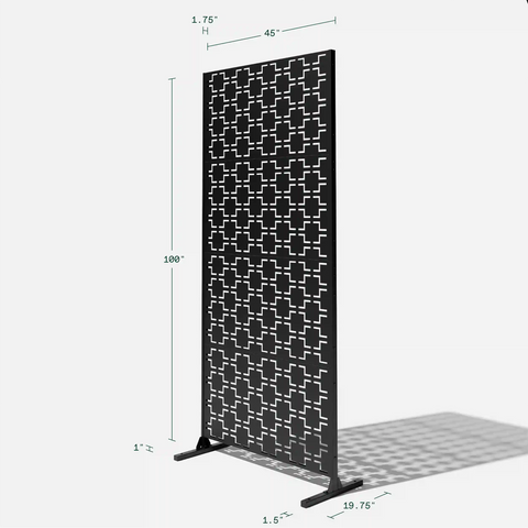corten quadra privacy screen set