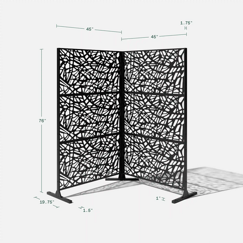 corten web privacy screen set