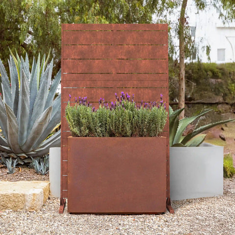 corten span planter