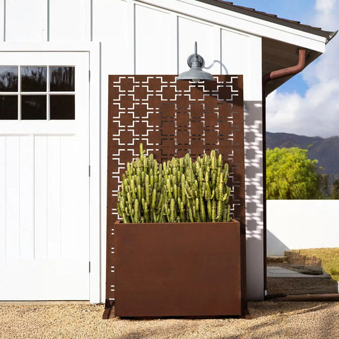 corten span planter