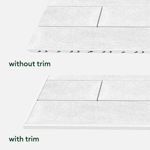 plank deck tile trim