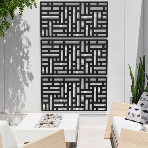 blocks privacy screen set