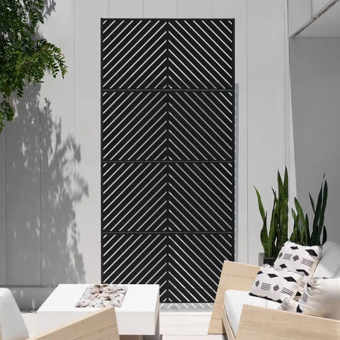 corten arrow privacy screen set