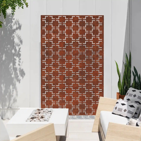 corten quadra privacy screen set