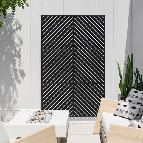 corten arrow privacy screen set