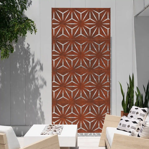 corten star privacy screen set