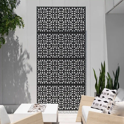 corten parilla privacy screen set