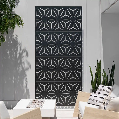 corten star privacy screen set