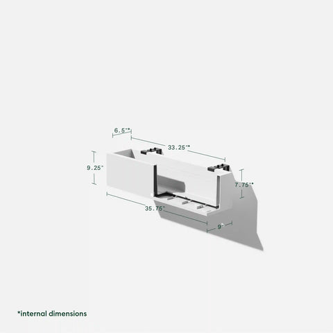block railing planter