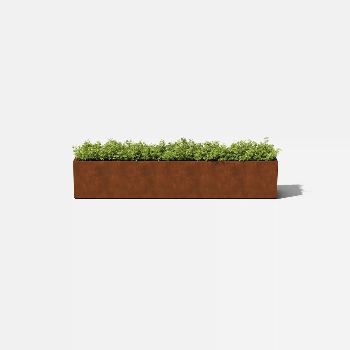corten window box planter